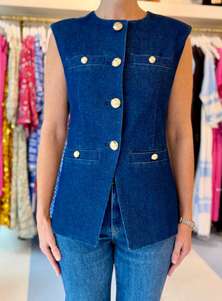 Anna Cate Ella Vest, Denim