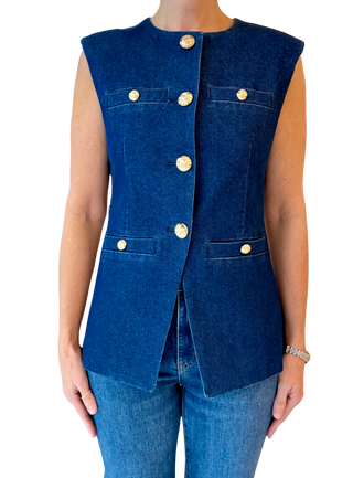 Anna Cate Ella Vest, Denim
