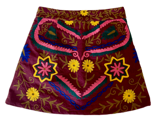 The Liv Suzani Embroidery Mini Skirt, Mulberry Gardens