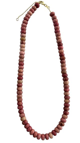 Gemstone Necklace, Rhodolite