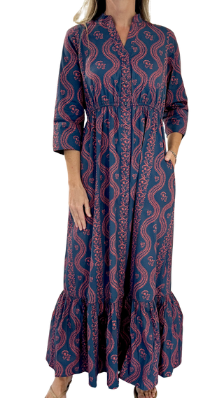 Beau & Ro Christie Dress, Virginia Stripe Navy