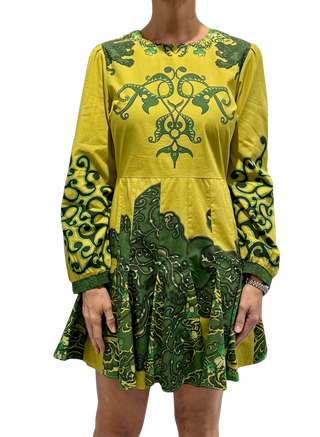 Anna Cate Diandra Dress, Lime Tiger