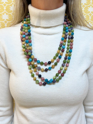 The Liv Beaded Layering Necklace, Harvest Mosaic