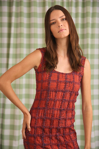 Hunter Bell Portia Dress, Terracotta