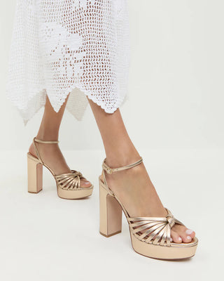 Loeffler Randall Rivka Knot Platform Sandal, Champagne