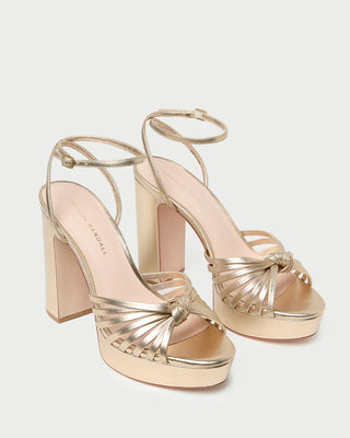 Loeffler Randall Rivka Knot Platform Sandal, Champagne