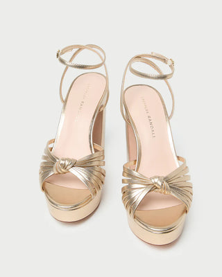 Loeffler Randall Rivka Knot Platform Sandal, Champagne