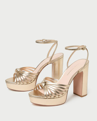 Loeffler Randall Rivka Knot Platform Sandal, Champagne