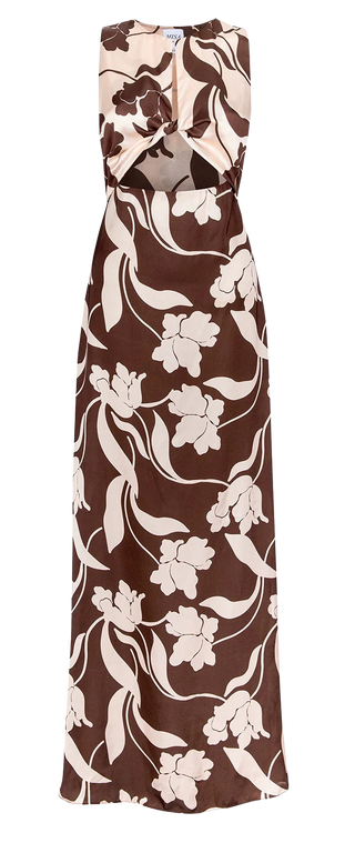 Misa Louanne Dress, Chocolate Flora Mix