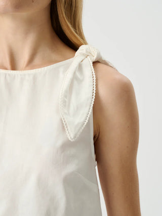 Roame. Dixie Tie Top, White
