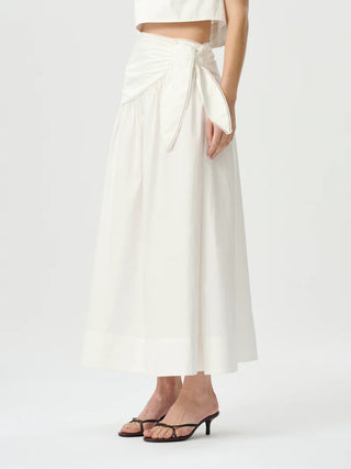 Roame. Dixie Tie Skirt, White