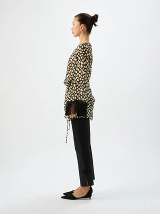 Roame. Pandora Fringe Dress, Sauvage Noir