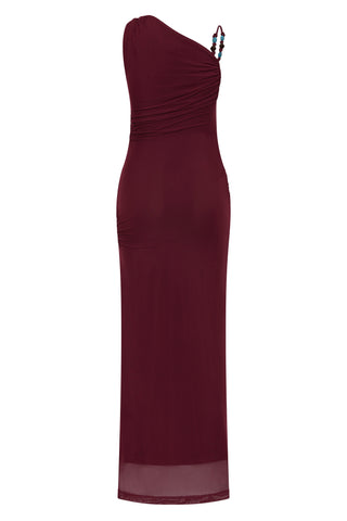Roame. Ember Mesh Dress, Mulberry
