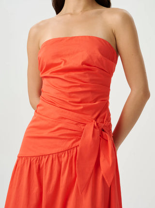 Roame. Rene Tie Dress, Poppy
