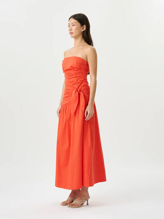Roame. Rene Tie Dress, Poppy