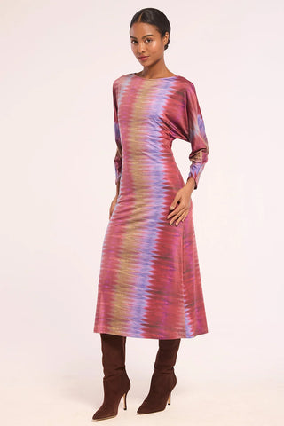 Misa Delara Dress, Moiré Stripe