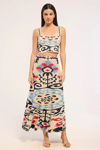 Misa Ocean Skirt, Summer Tapestry