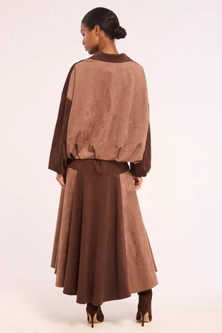 Misa Lenore Skirt, Faux Suede Mix
