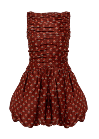 Lovaan Val Mini Dress, Auburn Rose