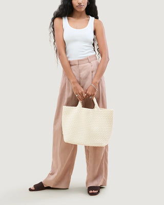 Naghedi St. Barths Medium Tote, Salt