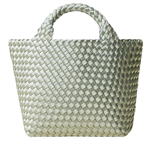 Naghedi St. Barths Small Satin Tote, Wintergreen – Monkee's of Naghedi St. Barths Small Satin Tote, Wintergreen – Monkee's of