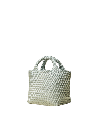 Naghedi St. Barths Small Satin Tote, Wintergreen