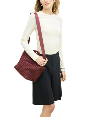 Naghedi St. Barths Small Tote, Bordeaux