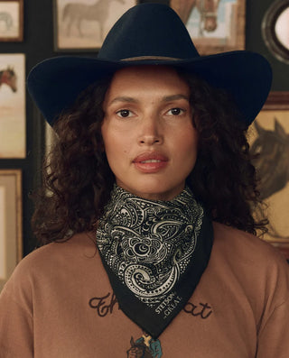 The Great The Stetson Western Paisley Scarf, Black
