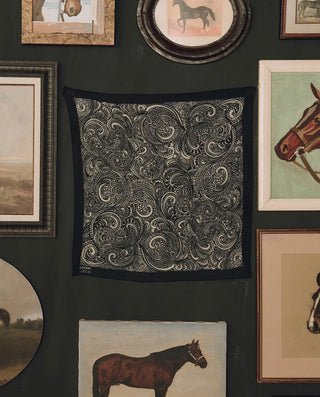 The Great The Stetson Western Paisley Scarf, Black