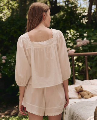 The Great The Eyelet Tap Short, True White