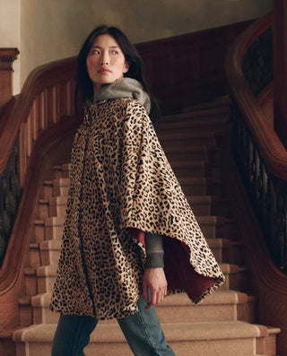 The Great The Swingy Cape, Vintage Leopard