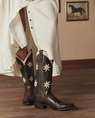 The Great x Stetson Cowboy Boot, Brown Floral