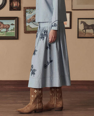 The Great x Stetson Cowboy Boot, Tan Floral