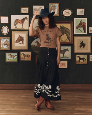 The Great Stetson Graphic The Boxy Crew, Tobacco