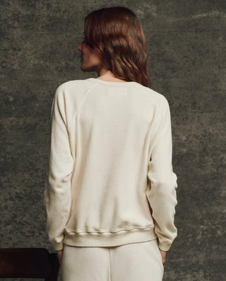 The Great The Fleece Rookie Sweatshirt, Washed White