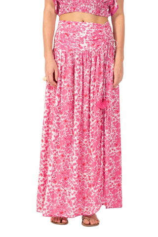 Poupette St Barth Carla Skirt, Pink Aquaflora