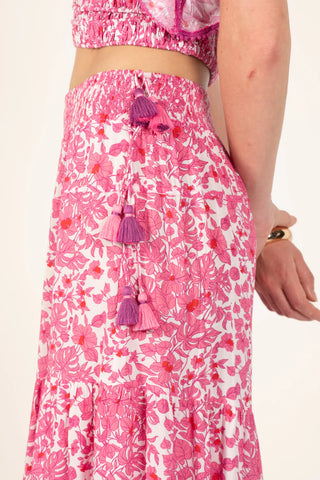 Poupette St Barth Soledad Pants, Pink Aquaflora