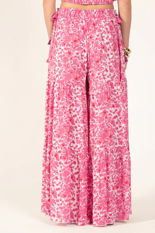 Poupette St Barth Soledad Pants, Pink Aquaflora