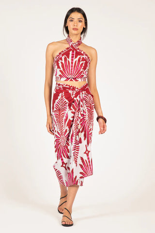 Poupette St Barth Uma Skirt, Bordo Cartagena