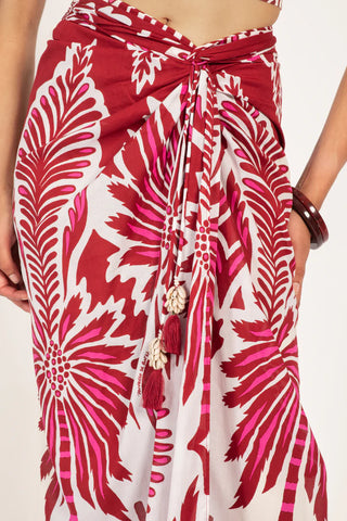Poupette St Barth Uma Skirt, Bordo Cartagena