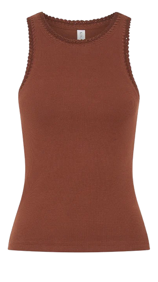 Kivari Tallulah Tank Top, Chocolate