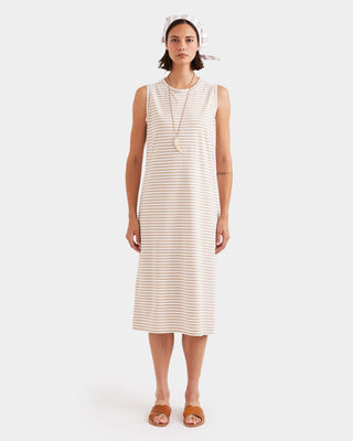 Kule The Tank Dress, Khaki White