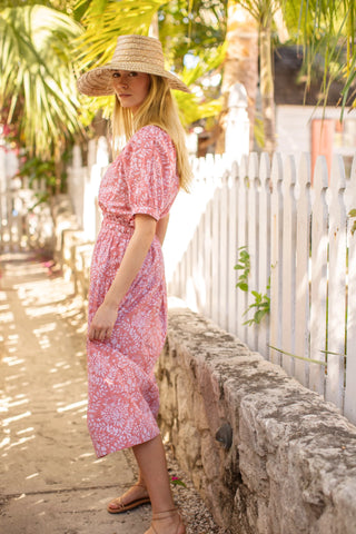 Marea Louisa Skirt, Faded Rose Lace Floral
