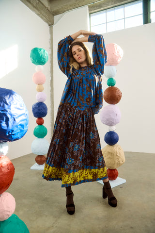 Hunter Bell Berkman Skirt, Wild Vine Brown
