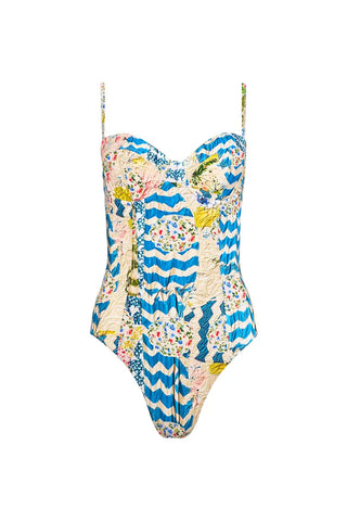 Hunter Bell Underwire One-Piece Swimsuit, Morning Glory