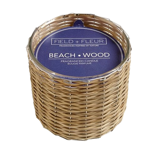 Field + Fleur 3 Wick Candle, Beach Wood