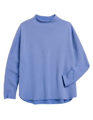 Frank & Eileen Effie L/S Funnel Neck Capelet, Frost