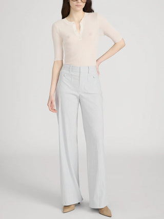 Frame The Stripe Modernist Pocket Trouser, Navy Multi
