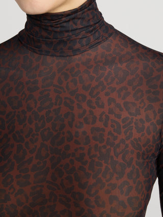 Frame The Hosiery Top, Dark Leopard Multi
