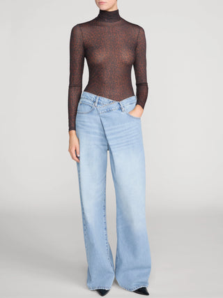 Frame The Hosiery Top, Dark Leopard Multi